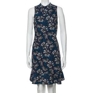 Rebecca Taylor Blue Floral Ruffles Dress 0, XS